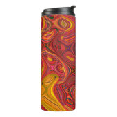 Farbiger psychedelischer Hintergrund aus Interweav Thermosbecher (Nach links gedreht)