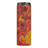 Farbiger psychedelischer Hintergrund aus Interweav Thermosbecher (Rückseite)