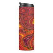 Farbiger psychedelischer Hintergrund aus Interweav Thermosbecher (Nach rechts gedreht)