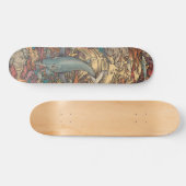 Farbiger psychedelischer Meerwal Skateboard (Horizontal)