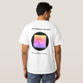 Farbiger QR-Code Benutzerdefinierter Text für Ihre T-Shirt (Schwarz voll)