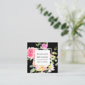 Farbiger QR-Code für Wasserfarbe Quadratische Visitenkarte (Stehend Vorderseite)