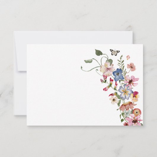 Farbiger QR-Code RSVP Karte (Rückseite)