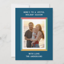 Farbiger Rahmen mit großen Grüßen