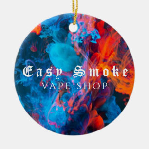 Farbiger Rauch Vape Shop Geschäft Keramik Ornament