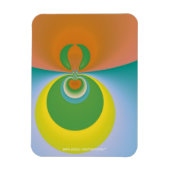 Farbiger Raum Magnet (Vertikal)