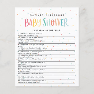 Farbiger Regenbogen-Babydusche Party Flyer