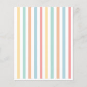 Farbiger Regenbogen-Babydusche Party Flyer (Hinten)