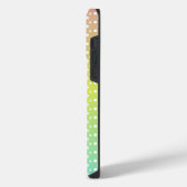Farbiger Regenbogen-Blasengradient iPhone Hülle (Linke Seite)