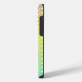 Farbiger Regenbogen-Blasengradient iPhone Hülle (Linke Seite)