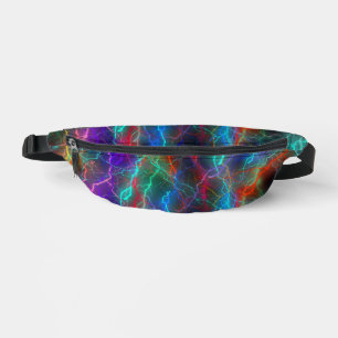 Farbiger Regenbogen Blitz Sturm Bauchtasche