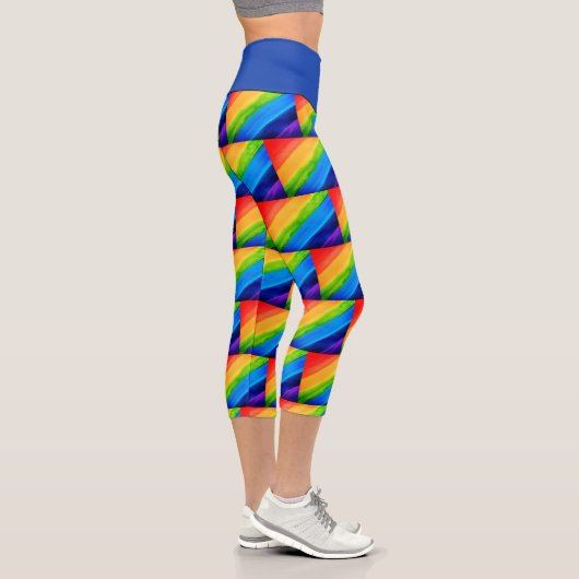 Farbiger Regenbogen Capri Leggings (Rechts)