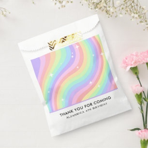 Farbiger Regenbogen Geburtstag Mädchen 4. Geburtst Geschenktütchen