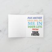 Farbiger Regenbogen Geburtstag wünscht personalisi Karte (Innenseite)