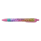 Farbiger Regenbogen Glitter Eigenname Kugelschreiber (Unterseite)