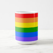 Farbiger Regenbogen Kaffeetasse (Mittel)