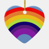 Farbiger Regenbogen Keramik Ornament (Vorne)