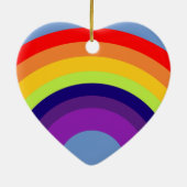 Farbiger Regenbogen Keramik Ornament (Hinten)