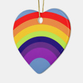 Farbiger Regenbogen Keramik Ornament (Links)