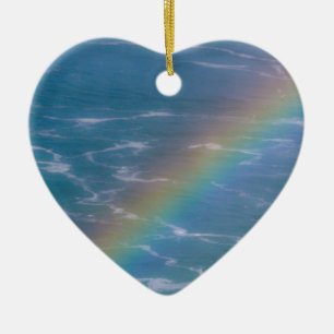 Farbiger Regenbogen Keramik Ornament