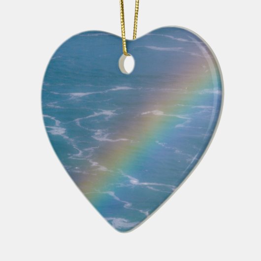 Farbiger Regenbogen Keramik Ornament (Links)