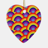 Farbiger Regenbogen Keramik Ornament (Rechts)