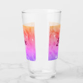 Farbiger Regenbogen-Liebe-Stolz lgbtq Gay Muster T Glas (Links)