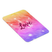 Farbiger Regenbogen-Liebe-Stolz lgbtq Gay Muster T Magnet (Rechte Seite)