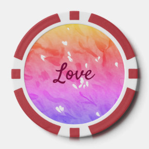Farbiger Regenbogen-Liebe-Stolz lgbtq Gay Muster T Pokerchips