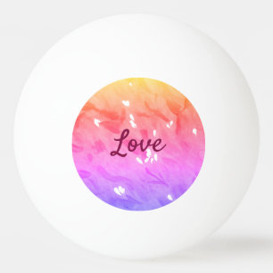 Farbiger Regenbogen-Liebe-Stolz lgbtq Gay Muster T Tischtennisball