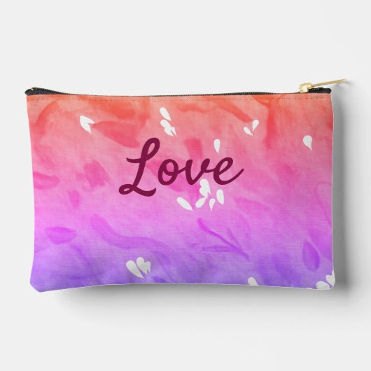 Farbiger Regenbogen-Liebe-Stolz lgbtq Gay Muster T Zubehörtasche (Rückseite)