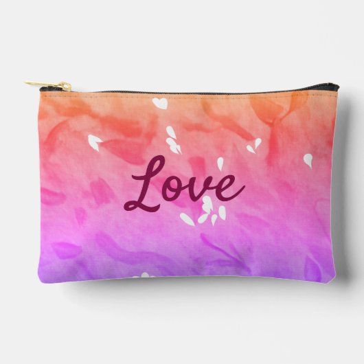 Farbiger Regenbogen-Liebe-Stolz lgbtq Gay Muster T Zubehörtasche (Vorderseite)