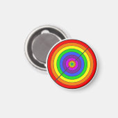 Farbiger Regenbogen Magnet (Vorderseite/Rückseite)