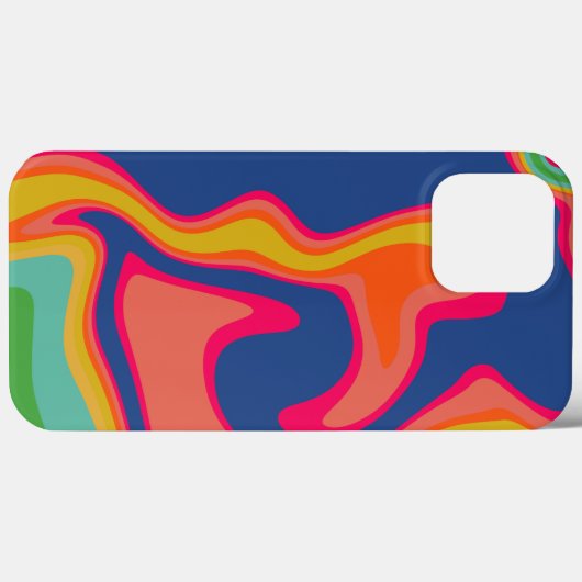 Farbiger Regenbogen Moderne Kinder Abstrakt Case-Mate iPhone Hülle (Rückseite (Horizontal))