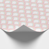 Farbiger Regenbogen Nahtlose Illustration Geschenkpapier (Ecke)