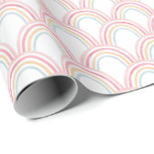 Farbiger Regenbogen Nahtlose Illustration Geschenkpapier (Rolleneckpunkt)