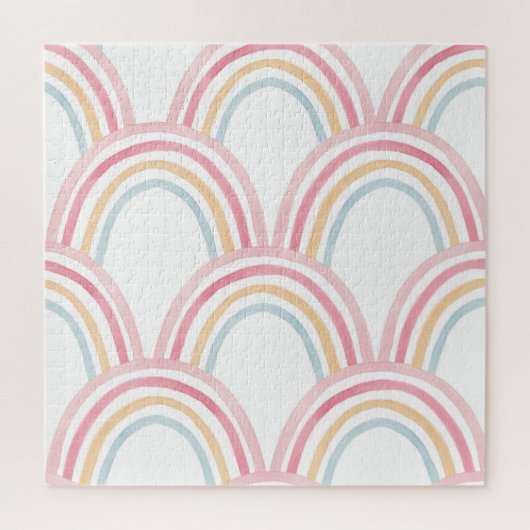 Farbiger Regenbogen Nahtlose Illustration Puzzle (Vertikal)