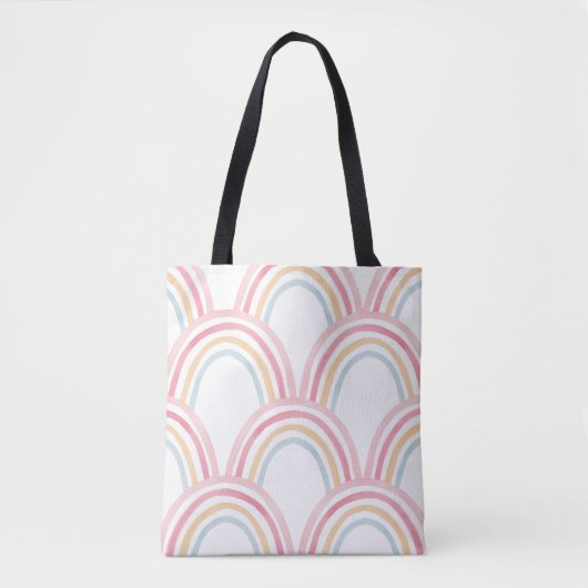 Farbiger Regenbogen Nahtlose Illustration Tasche (Vorderseite)