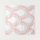 Farbiger Regenbogen Nahtlose Illustration Wandteppich (Vorderseite (Horizontal))