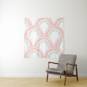 Farbiger Regenbogen Nahtlose Illustration Wandteppich (Beispiel)