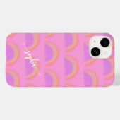 Farbiger Regenbogen-Name-Skript personalisiert Case-Mate iPhone Hülle (Rückseite (Horizontal))