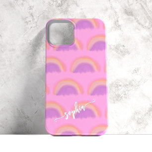 Farbiger Regenbogen-Name-Skript personalisiert Case-Mate iPhone 14 Hülle