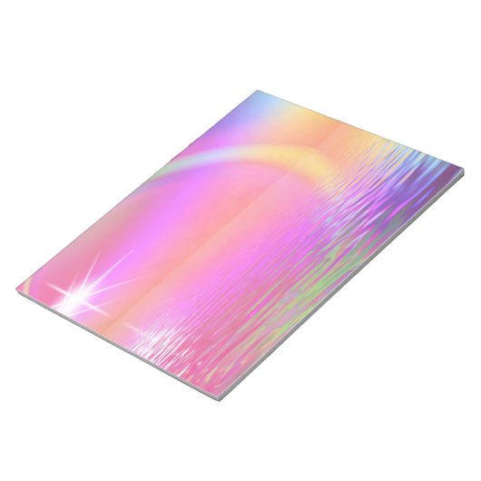 Farbiger Regenbogen Notizblock (angewinkelt)