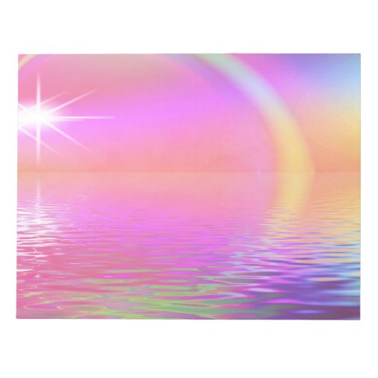 Farbiger Regenbogen Notizblock (Vorderseite)