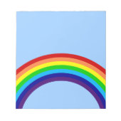 farbiger Regenbogen Notizblock (Vorderseite)