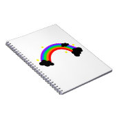 Farbiger Regenbogen Notizblock (Rechte Seite)