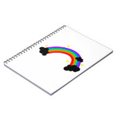Farbiger Regenbogen Notizblock (Linke Seite)