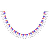 Farbiger Regenbogen Polygonal Eid Mubarak Moschee Wimpelkette (Alle)