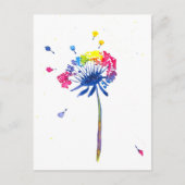 Farbiger Regenbogen Postkarte (Vorderseite)