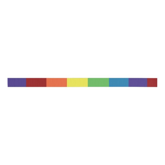 Farbiger Regenbogen Ripsband (Vorderseite)